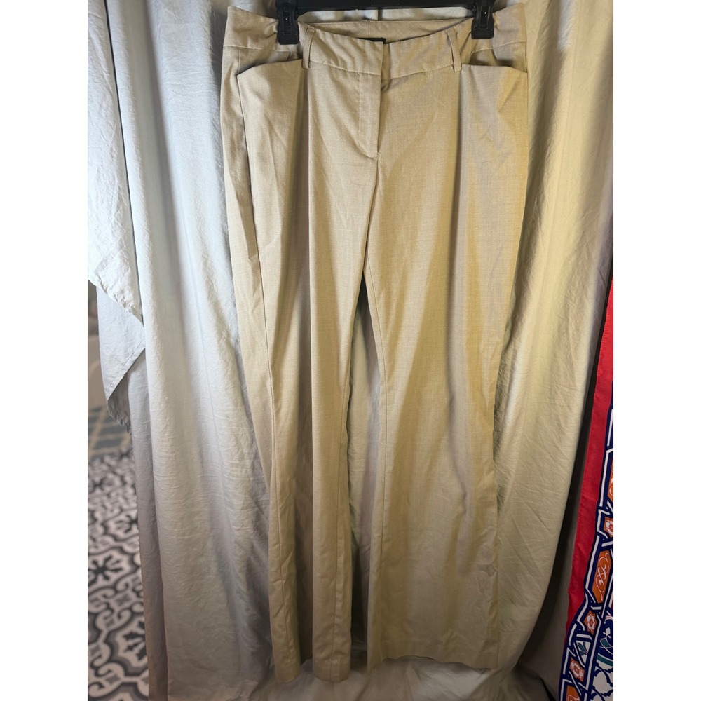 Harve Benard Womens Tan Beige Tailored Dress Pants Size 10 Workwear Trousers